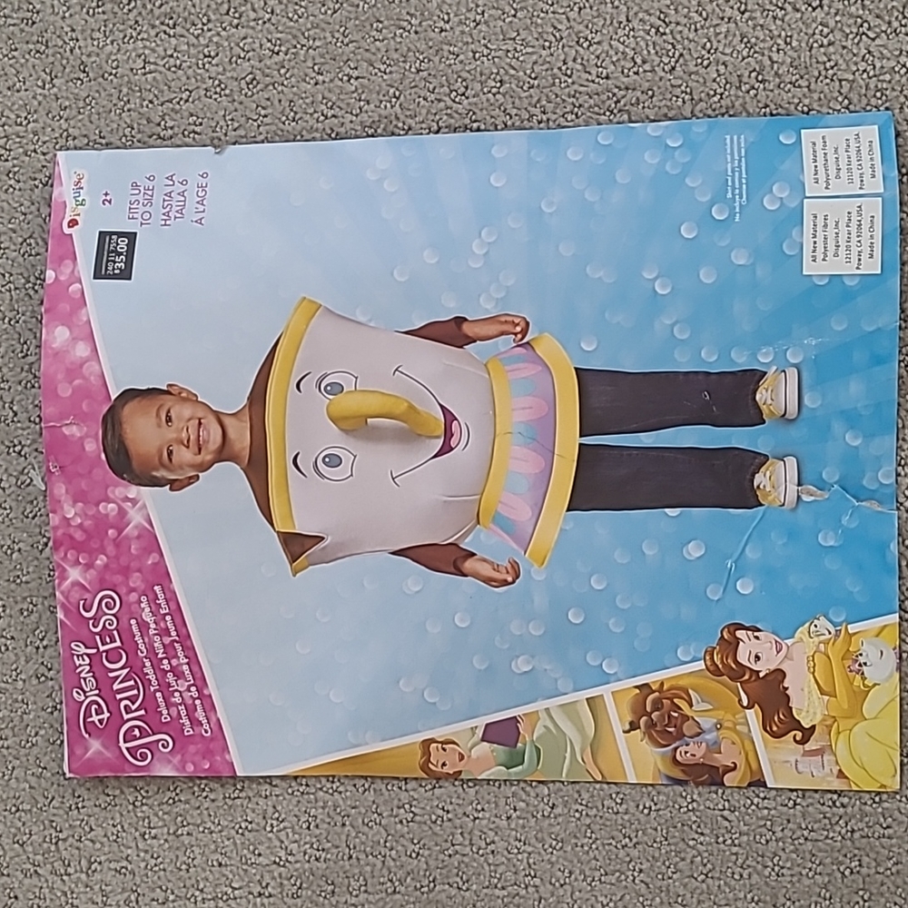 Chip from Beauty & The Beast. (Toddler costume)